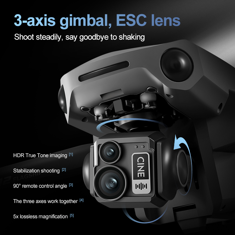 8K 3-assige Gimbal Brushless 7 - Drone Gimbal 3 Axis recensie en prijs