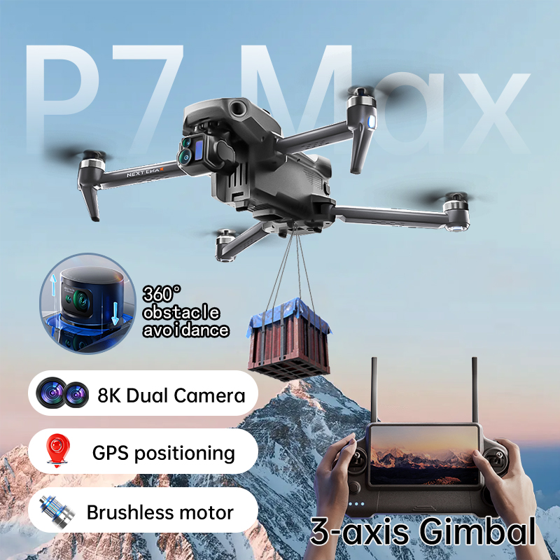 NIEUWE P7 Max Drone 8K Camera  - Drone Gimbal 3 Axis recensie en prijs